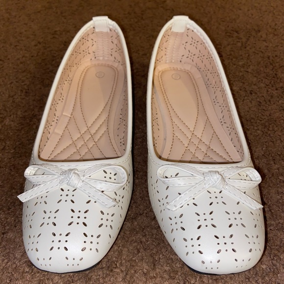 Woman Within Shoes Nwt White Baby Doll Shoes Poshmark